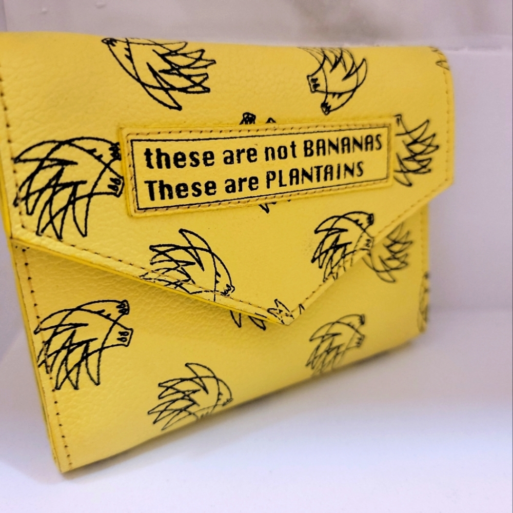 Min & Mon Yellow Plaintains leather Fiona Wallet